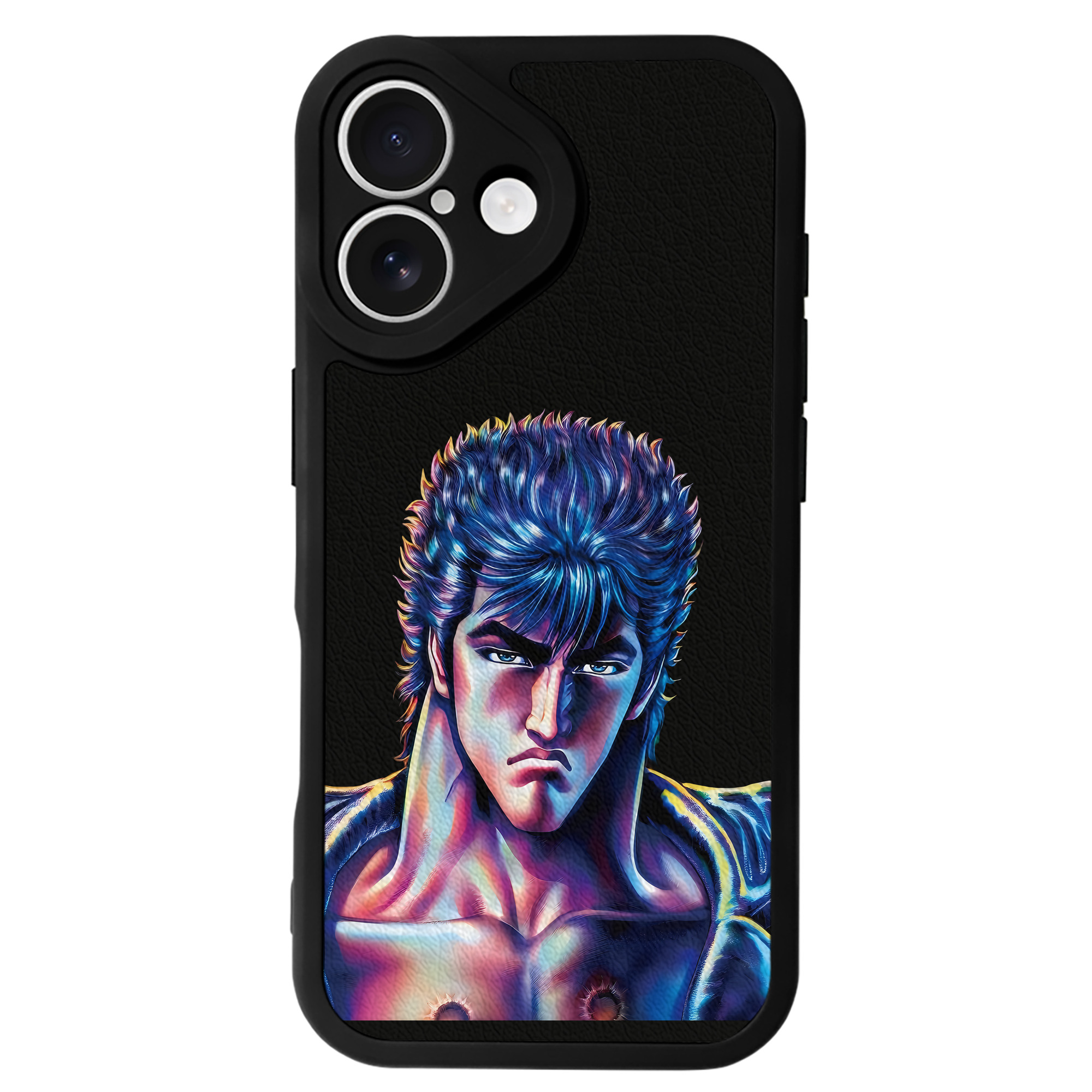 （画像用） 北斗の拳 Fist of the North Star 【iPhone 16シリーズ対応】シリコンスマホケース（レザー調） 材質：シリコン